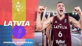 Latvia 🇱🇻 Men Olympic Team  3x3 Basketball [upl. by Oicafinob]