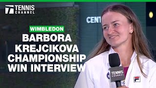 Barbora Krejcikova 2024 Wimbledon Ladies Singles Champion  2024 Wimbledon Championship [upl. by Fidelas]