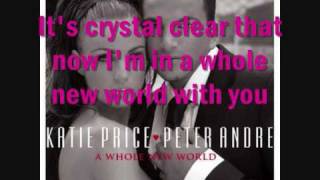 Katie Price And Peter AndreA Whole New World Lyrics [upl. by Higinbotham]