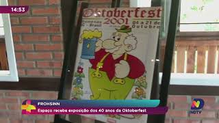 Frohsinn espaço recebe exposição dos 40 anos da Oktoberfest Blumenau [upl. by Aiker]