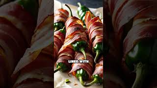 Easy Baconwrapped Jalapeño Poppers Recipe  SlowCooked or BakedFor Recipe Click HereShow More [upl. by Euqcaj365]