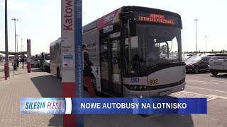 Nowe autobusy na lotnisko w Pyrzowicach 04052018 [upl. by Colson757]