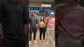 my crush and my boyfriend and me sameeksha sud new video ❤💙💛🧡💙🤣🤣 [upl. by Ardnaiek]