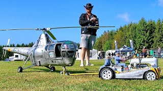 AMAZING RC SIKORSKY HO3S1G SCALE MODEL HELICOPLER WITH COMBUSTION ENGINE  FLIGHT DEMONSTRATION [upl. by Ladin151]