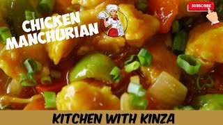 Chicken Manchurian Recipe Restaurant style by kitchen with kinza [upl. by Primrosa]