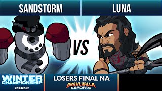 Sandstorm vs Luna  Losers Final  Winter Championship 2022  NA 1v1 [upl. by Riamu]