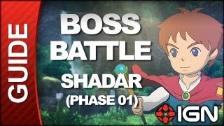 Ni No Kuni Wrath of the White Witch  Boss Battle Strategy Shadar Final Battle pt 1 [upl. by Retsevlis]