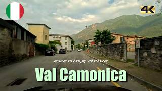 Evening driving in Val Camonica in Italy  summer 2024  4K [upl. by Eleanora333]