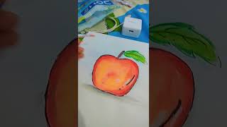 amazing Apple drawing 🍎🖌️ [upl. by Atikihc]