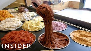 Stretchy Ice Cream Is Made With A 500YearOld Technique [upl. by Nelleus]