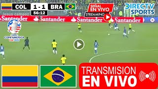 En Vivo Colombia vs Brasil Ver Partido Colombia vs Brasil Fecha 3 Copa América 2024 hoy resumen [upl. by Asiek]