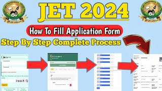 How To Fill JET 2024 Application Form Step By Step Complete Process jet2024 jet2024application [upl. by Elleimac390]