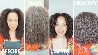 1st Curly amp Wavy Haircut at REZO SALON NYC  FULL Styling Tutorial [upl. by Watters]