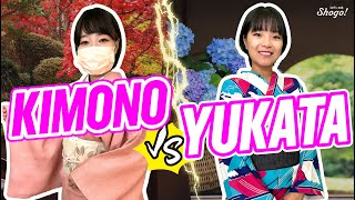 How KIMONO and YUKATA are Worn and The 4 Main Differences  Explained by Kimono Dressing Trainees [upl. by Prentice]