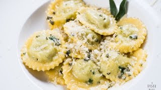 RAVIOLIS CASEROS🍝 DE ESPINACAS Y🧀 RICOTTA Sin máquina [upl. by Ilamad]