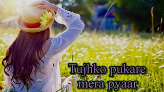 Tujhko Pukare Mera Pyar  Karaoke Version [upl. by Naihr915]