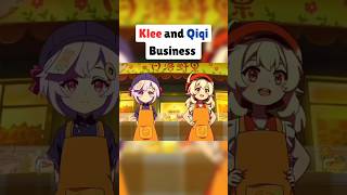 Klee and Qiqi Become A Business Woman genshinimpact shorts furina hutao [upl. by Oinotnas698]