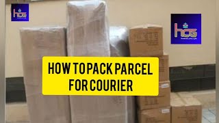 How to pack parcel for courier  bubble wrap  tape  material use  Online business [upl. by Greer]