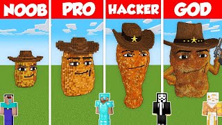 GEGAGEDIGEDAGEDAGO BASE BUILD CHALLENGE  Minecraft Battle NOOB vs PRO vs HACKER vs GOD  Animation [upl. by Ahsienar37]