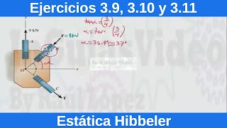 Estática Hibbeler 12 Edición Ejercicios Resueltos 39 310 y 311 FísicaIngeniería [upl. by Kelsy]