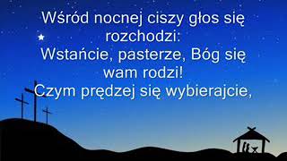 KOLĘDA  Wśród nocnej ciszy TEKST [upl. by Notserc]