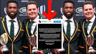 Springboks coach Rassie Erasmus supports Siya kolisi amid his divorce [upl. by Estell123]