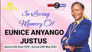 EUNICE ANYANGO JUSTUS JOURNEY TO HER RESTING PLACE [upl. by Ahsenod]