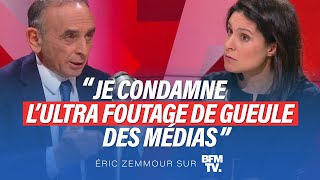 Eric Zemmour sur BFMTV  Je condamne l’ultrafoutage de gueule des médias [upl. by Polish]