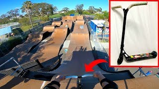 RIDING MY ALL BLACK SCOOTER ON MEGA RAMP [upl. by Nettirb]