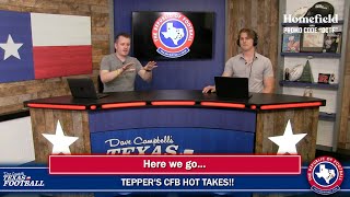 ROF Teppers Three College Football Hot Takes [upl. by Odnomor228]