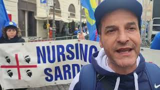 Roma  Manifestazione nazionale dei professionisti sanitari [upl. by Kubetz473]