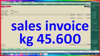 sales invoice in tally erp 9  how to create sale invoice in tally erp 9 sales invoice kaise banaye [upl. by Will783]