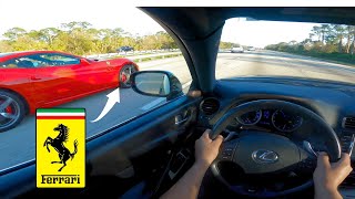 Lexus ISF EMBARRASSES Supercar Owners Pov Drive [upl. by Ttenaj736]