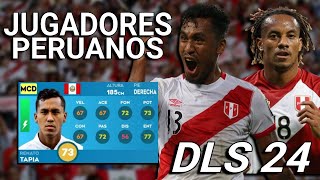 ¡ACTUALIZADO¡ JUGADORES PERUANOS EN DLS 24  Perú en Dream League Soccer 2024 🇵🇪✅ [upl. by Takakura]