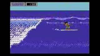 C64 California Games Surfing  100 [upl. by Ardnalahs308]