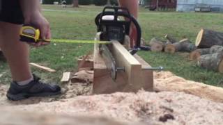 Homemade Chainsaw Mill [upl. by Deutsch]