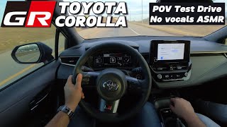 POV test drive 2024 Toyota GR Corolla  300hp Manual [upl. by Peirsen]