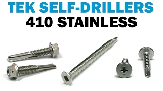 Installing Self Drilling TEK Screws In Metal  Fasteners 101 [upl. by Eitnom288]