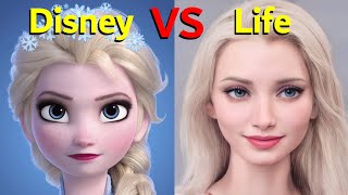 Realistic versions of Disney characters  Cartoon VS Life [upl. by Osmund]