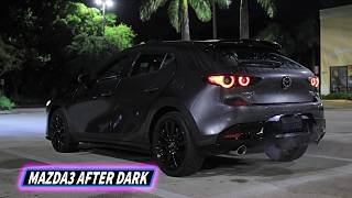 2024 Mazda 3 Hatch Turbo  Night Drive Review [upl. by Mettah]