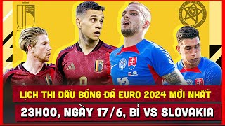 🔴 Lịch Trực Tiếp Thi Đấu Bóng Đá Euro 2024 Ngày 176  Bỉ vs Slovakia quỷ đỏ phô trương sức mạnh [upl. by Rosette321]