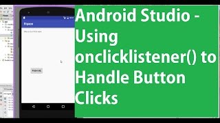 Android Studio  Using onClicklistener Method for Button Click Explained in UrduHindi [upl. by Enert]