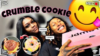 CRUMBLE COOKIE REVIEWMY FIRST TIME😋 [upl. by Battista]