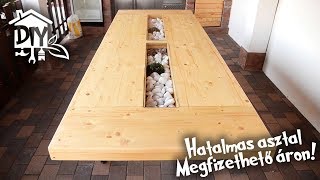 Hatalmas asztal megfizethető áron  Green Cottage DIY [upl. by Gauntlett195]