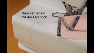 Nähen mit der Overlock Nahtverriegelung Deutsch [upl. by Ykcim717]