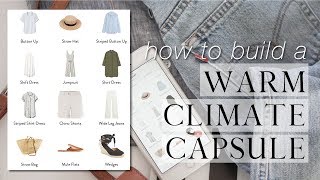 How to build a capsule wardrobe for a warm climate  Seasonless capsule wardrobe [upl. by Sillyhp]