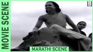 जेव्हा ज्ञानेश्वर भिंत चालवतात Scene quotSant Gyaneshwarquot Marathi Movie [upl. by Straub3]