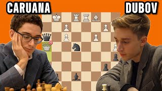 Incredible Blunder   Fabiano Caruana vs Daniil Dubov 2023 [upl. by Piggy493]