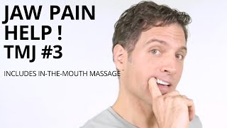 TMJ 3 Massage and Stretches for Jaw Pain  Intra Oral Trigger Point Work  TMD [upl. by Kosey497]