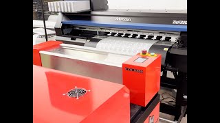 APC Mimaki TxF30075 DTF and Shaker Install [upl. by Flossy306]